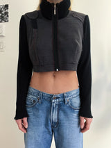 Crop Zip Top