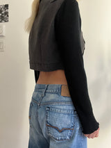 Crop Zip Top