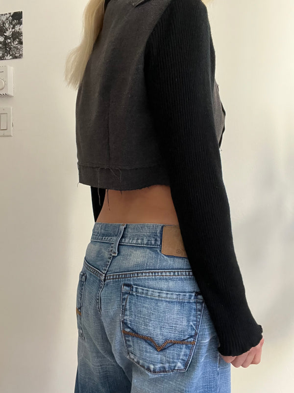 Crop Zip Top
