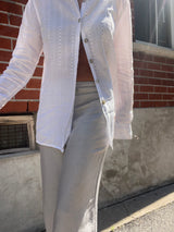 Embroidered Linen Shirt