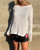 Linen Knit Top