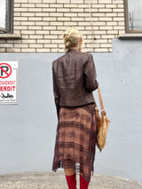 Danier leather brown jacket