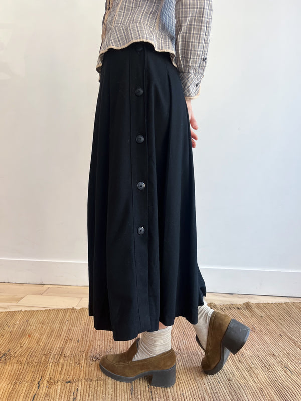Wool Pleated Skirt