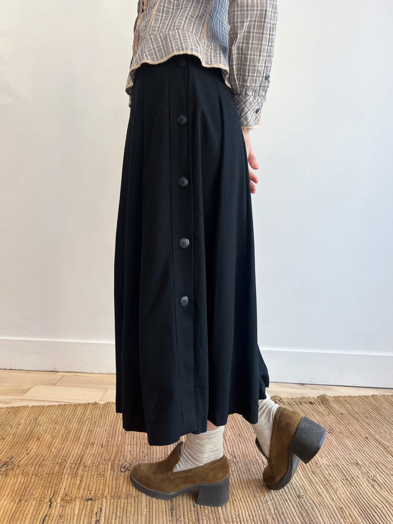 Wool Pleated Skirt