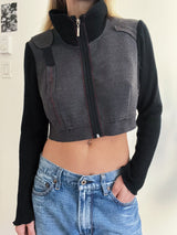 Crop Zip Top