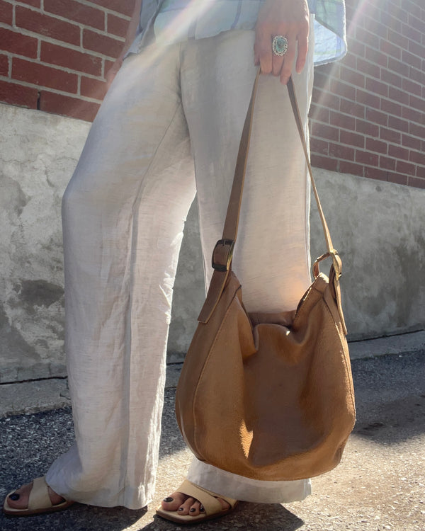 Leather caramel bag