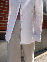 Embroidered Linen Shirt