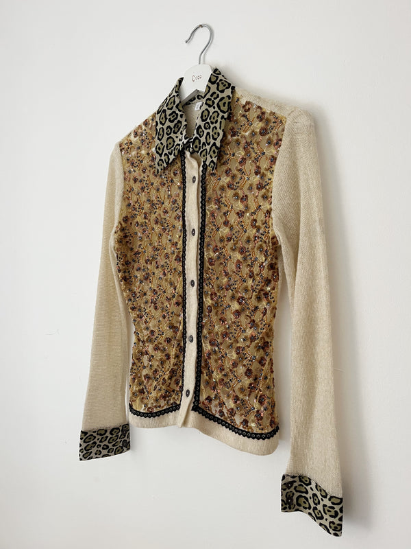 Embroidered Cardigan