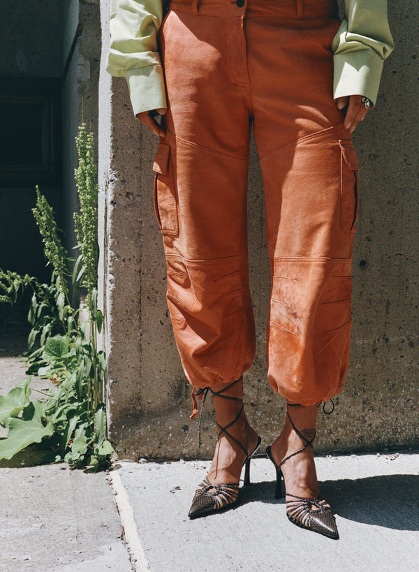 Leather Capri