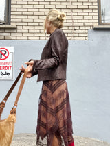 Danier leather brown jacket