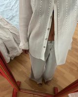 Embroidered Linen Shirt