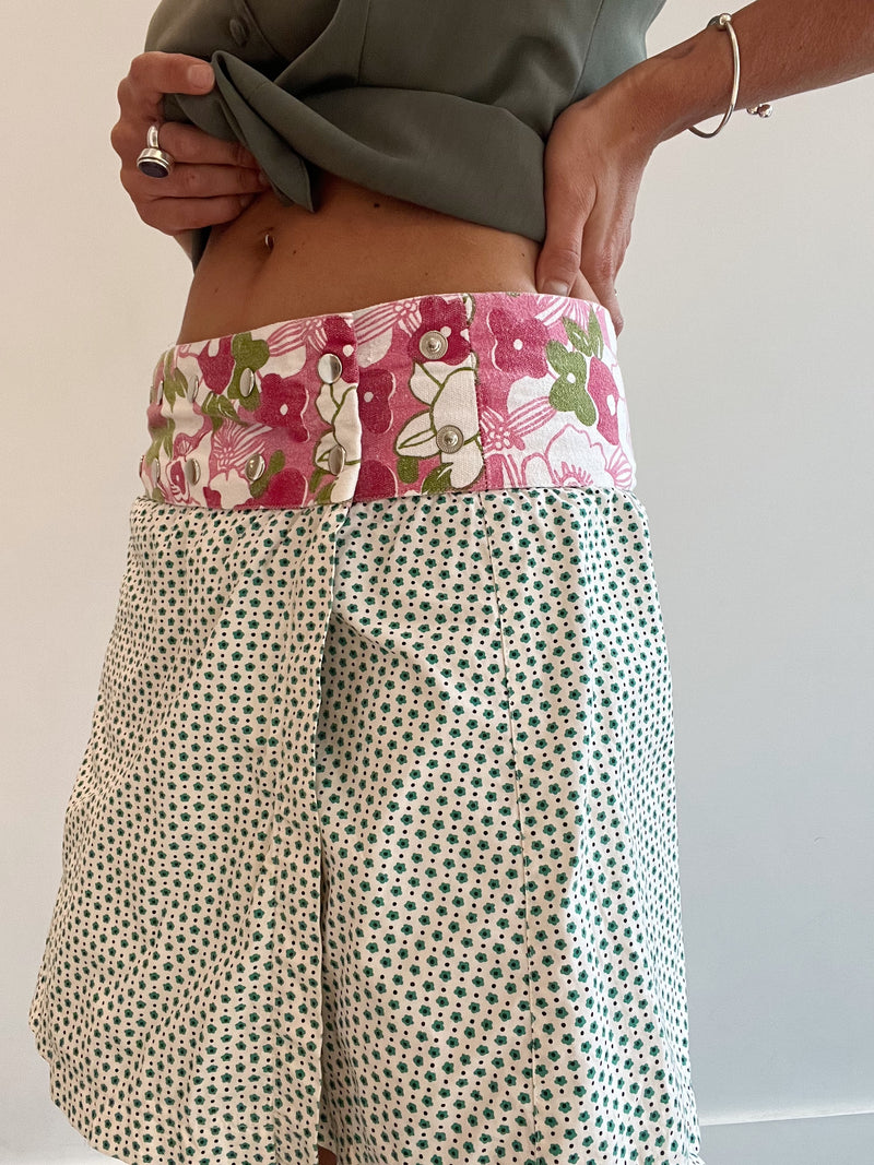 Printed Wrap Skirt