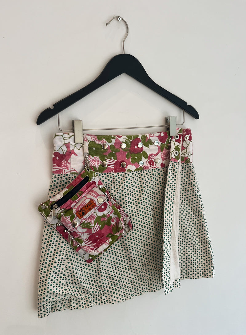 Printed Wrap Skirt